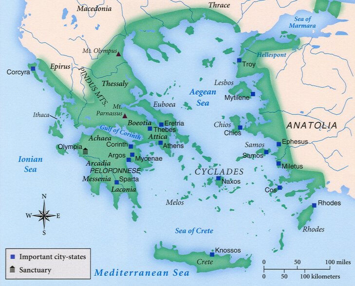 Greek City State Map